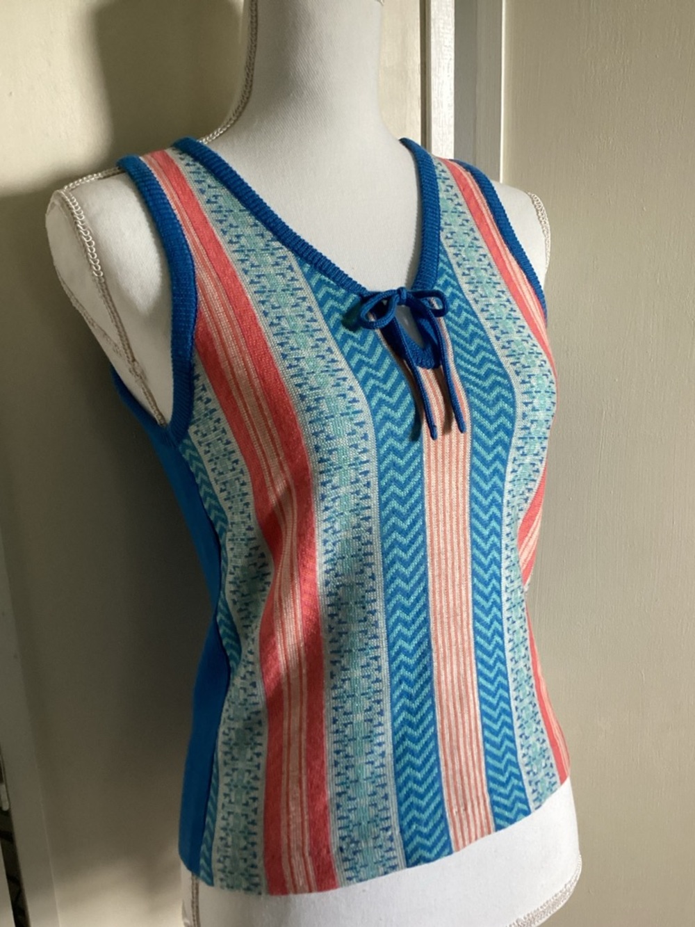 ♦️ RARE Vintage 80’s knit top San Francisco Sz M Pantasias brand EUC